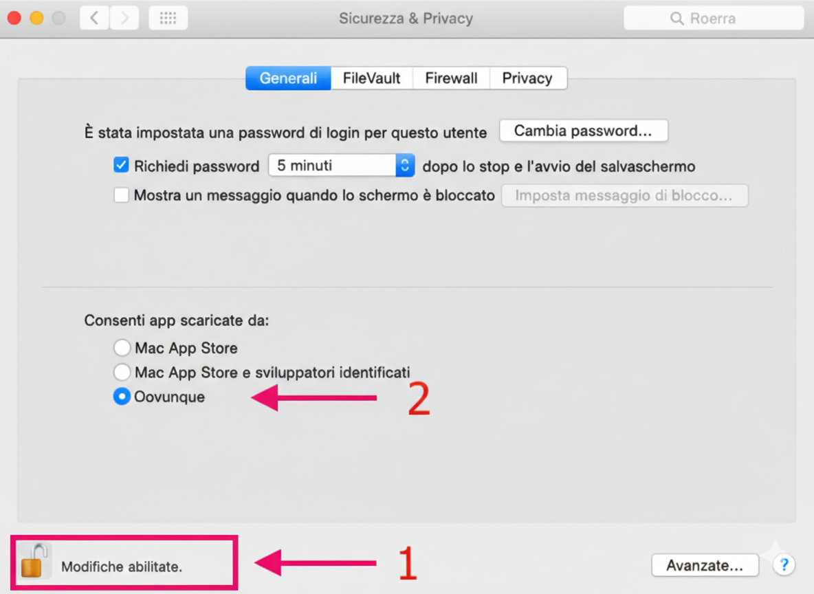 Sicurezza e Privacy Mac